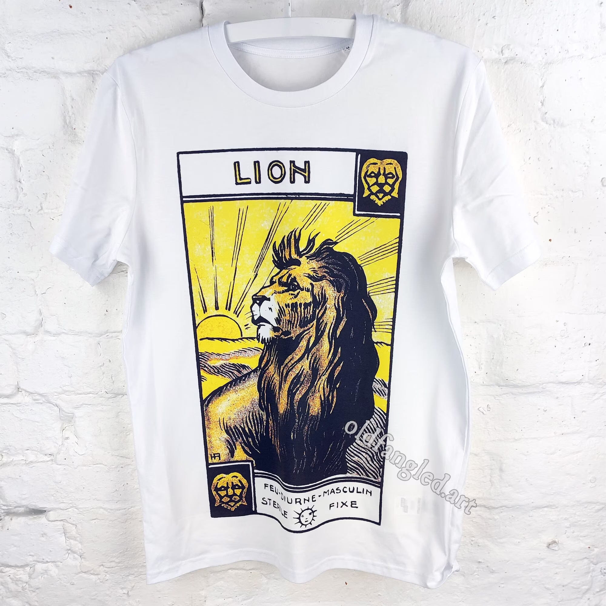 Leo | 1927 - Unisex Organic T-Shirt, Vintage Style Tarot T-Shirt