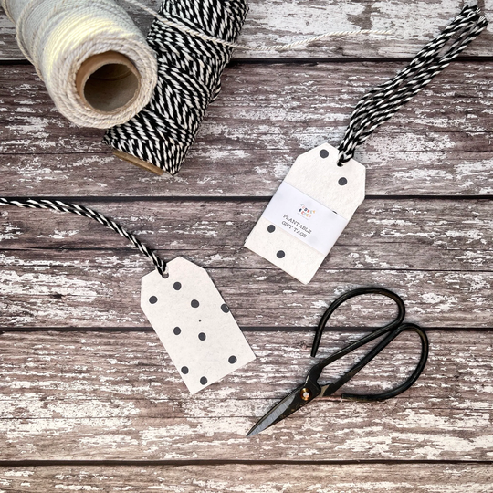 Dotty Plantable Seed Gift Tags, Wildflower Tags