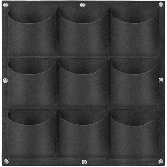 Betterlifegb - Hanging Planting Grow Bags, 9 Pockets Hanging Vertical Wall Planter Wall Mounted Grow Bag Outdoor Indoor Gardening Vertical Greening
