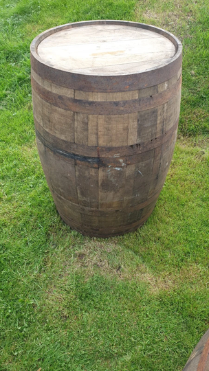 Reclaimed White Oak Whiskey Cask/Barrel Keg - Rustic Bourbon Scotch