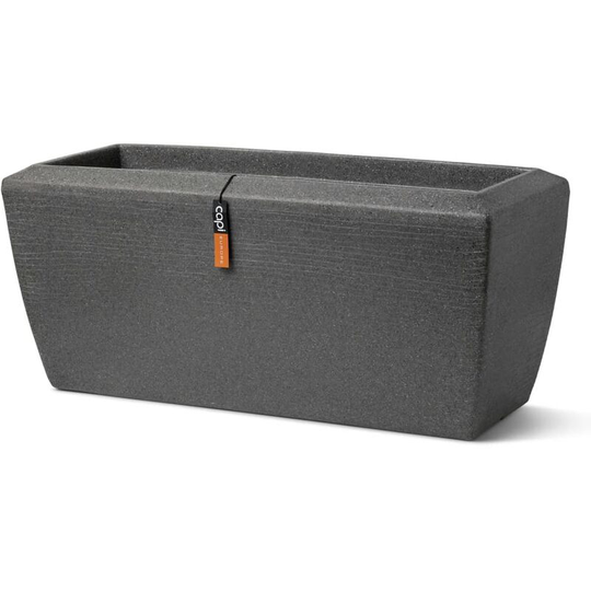 Capi - Planter Arc Granite Rectangle 60x35x40 cm Anthracite Anthracite