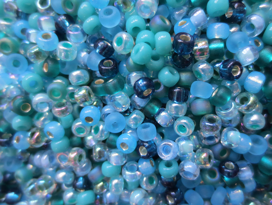 Miyuki Seed Beads - Touch Of Teal Mix Size 8/0 Select 10, 20 Or 30 Grams