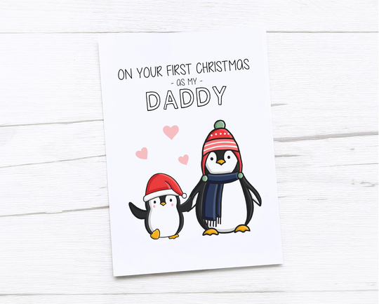 Happy Christmas Card | Merry First As A Dad