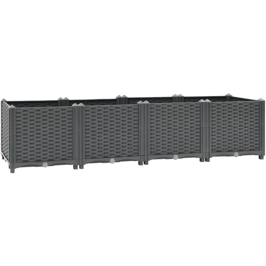 Vidaxl - Raised Bed 160x40x38 cm Polypropylene Grey