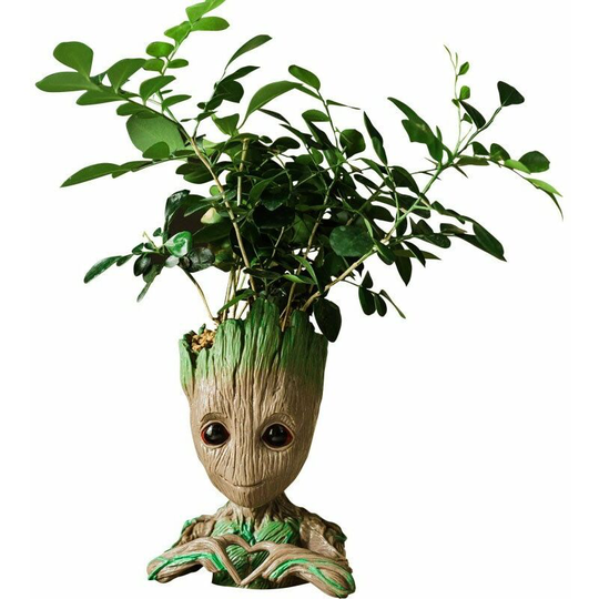 Cute Flowerpot Model Toy Pen Pot Flower Pot Planter Figurines Tree Man Garden Planter Flower Pot Gift For Baby Kids
