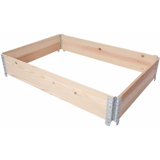 Wooden raised bed garden planter