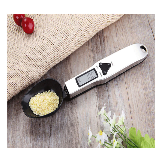 Benobby Kids - 2pcs Spoon Weighing Precision Scale 500g/0.1g, Kitchen Food Scale Small Mini Milligram Scale Jewelry Pocket Scale for Kitchen Food,