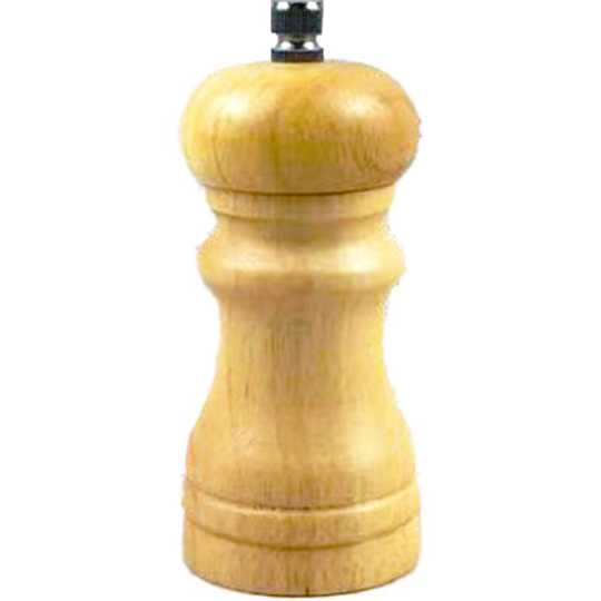 Pepper grinder wooden stainless steel core manual freshly ground black sesame sea salt white pepper 4 inch white