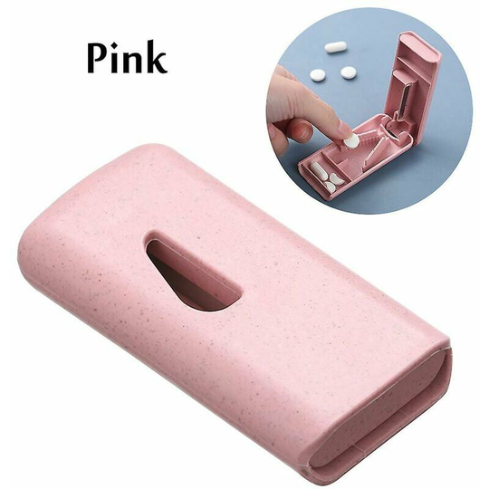 Portable pill box with stainless steel blade for storing medicine