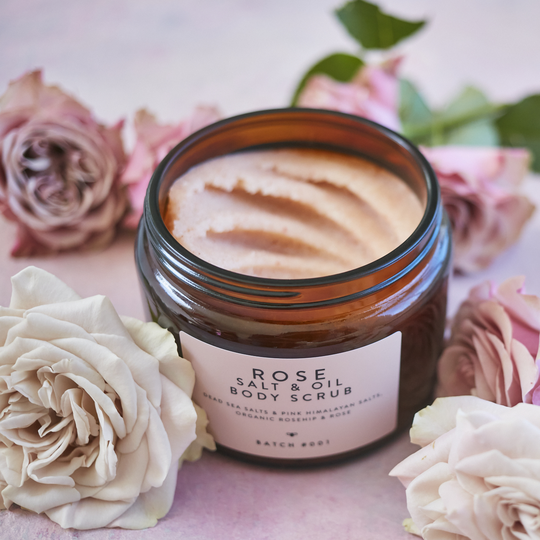 Rose Salt And Oil Body Scrub