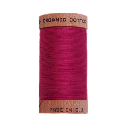 Scanfil Organic Thread 100 Metre Spool - Fuscia 4811 100% Cotton