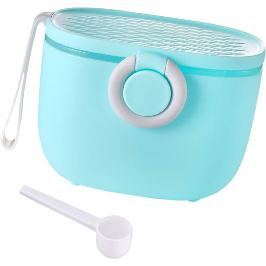 Milk Powder Dosing Box,Milk Powder Dispensers,Baby Milk Powder Box,Baby Formula Dispenser,Toddler Baby Portable Milk Powder Box Container Blue