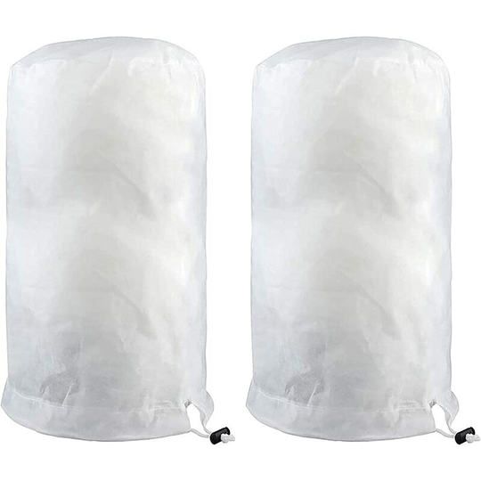 2 Pieces Plant Overwintering Veil 140掳200cm White, Plant Protection Cover, Tree Overwintering Cover, Wintering Veil with Zipper, Garden Plants Tomato