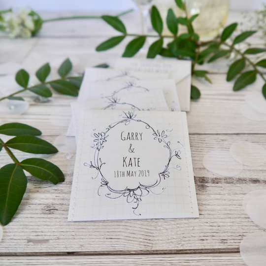 Wedding Wreath Tea Favour Pack Of 10