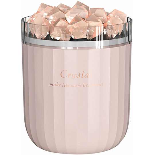 Crystal Salt Stone Humidifier Portable Colorful Light Mist Humidifier USB Quiet Essential Oil Diffuser Humidifier,Pink