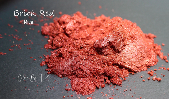 Brick Red Brown Mica Pigment Powder Vegan For Resin, Nail Polish, Make Up, Slime, Freshies, Candle Making, Soap Making