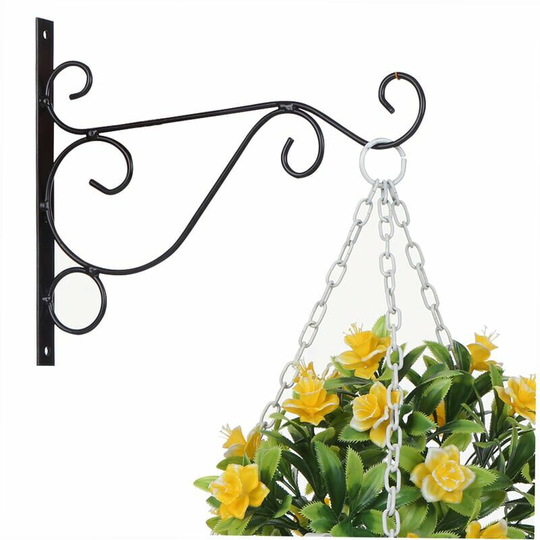 Echoo - Bracket wall hanging basket bracket black, large