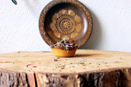 Priestess Tea | Archetype Herbal Blend, Blue Lotus Red Mugwort Star Anise Turmeric, Third Eye & Crown High Chakra Activating, Tarot