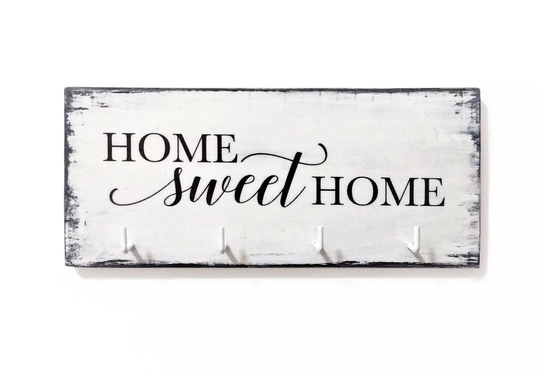 Wooden Key Holder, Organizer, Rack, Entryway Decor, Wall Mounted Hanger