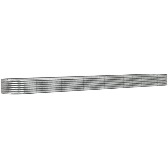 Vidaxl - Garden Planter Powder-coated Steel 620x80x36 cm Silver Silver