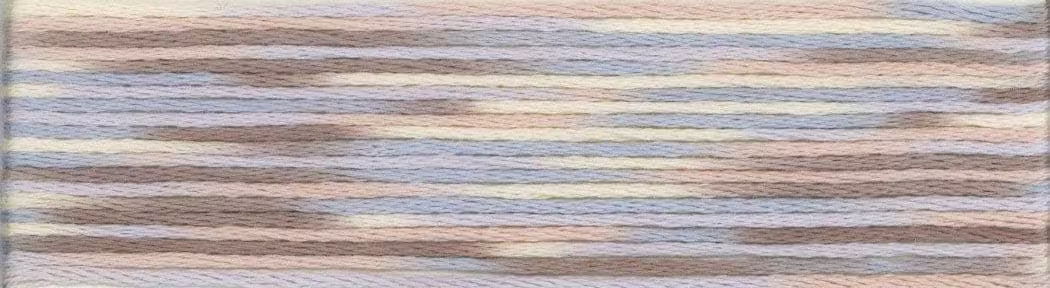 Cosmo Seasons Variegated Brown, Gray & Yellow Embroidery Floss #9011 - Lecien 9000 Series