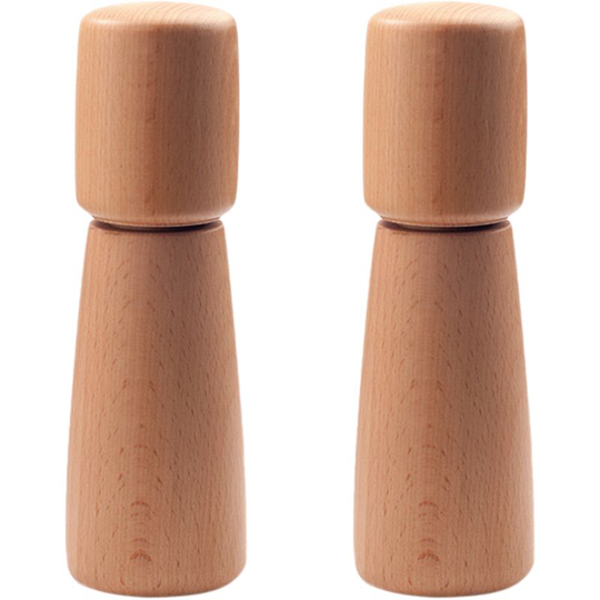 Wooden Salt and Pepper Grinder Set, Acacia Wood Salt and Pepper mills set,Grinders Refillable 15006