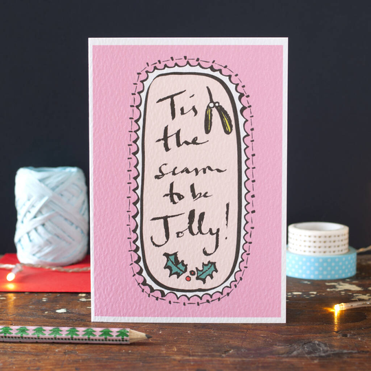 Pack Of Six Season To Be Jolly Christmas Cards