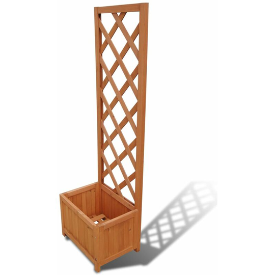 Devenirriche - Trellis Planter 40 x 30 x 135 cm - Brown