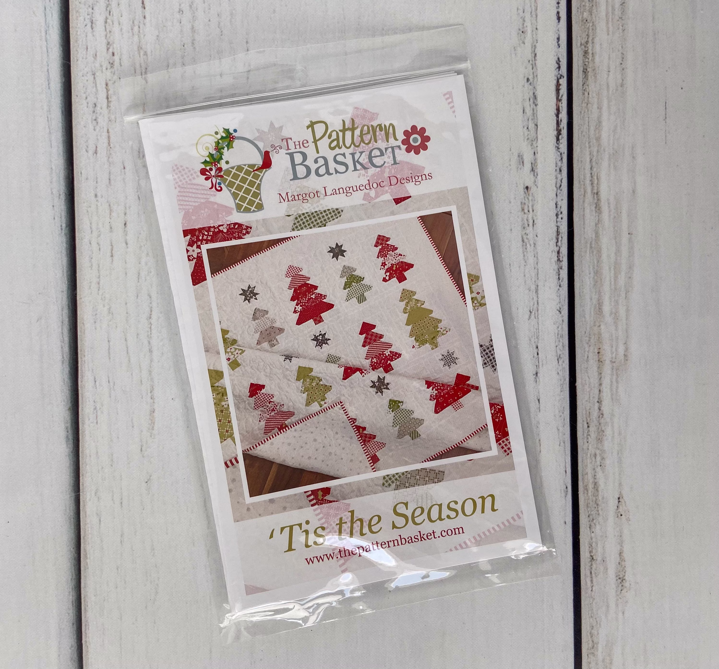 Tis The Season Quilt Paper Pattern, By Margot Languedoc Designs Of The Pattern Basket