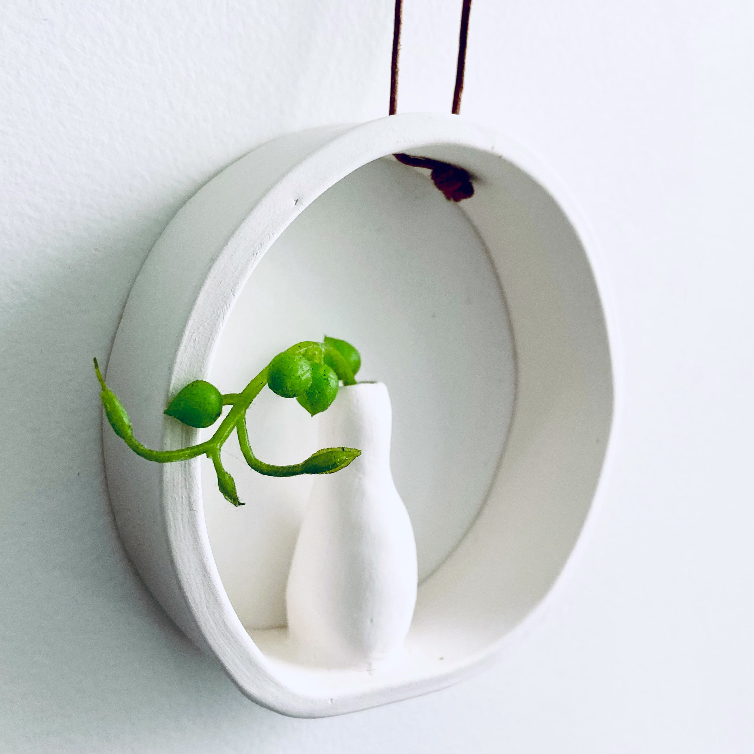 Porcelain Petite Orb Planter | Wall Art Mini Pot Plant