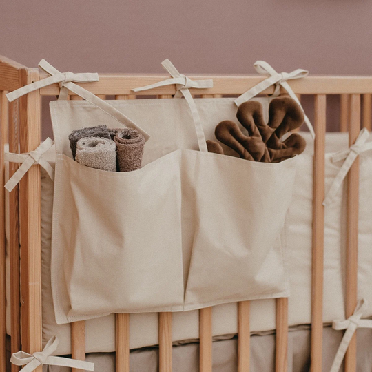 Baby Crib Pocket Organizer - Diaper All Colour