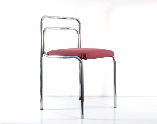 Seventies Chrome Vintage Dining Chairs - Prouve, George Nelson, Joe Colombo, Arne Jacobsen, Alvar Aalto, Eames, Rene Herbst, Marcel Breuer