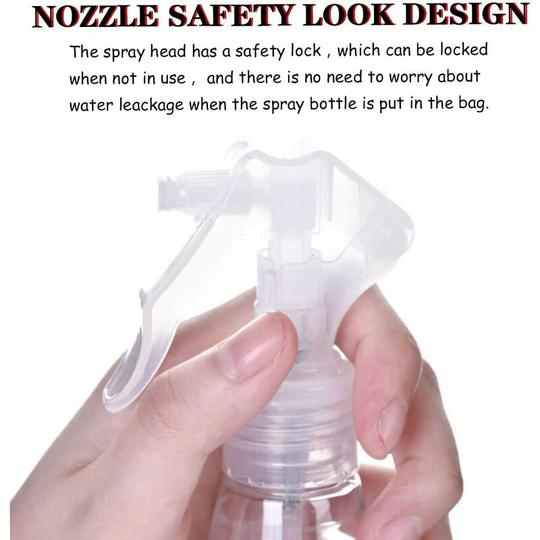 Mezheng - HQdeal Pack of 3 200ml Spray Bottle Flower Sprayer Plastic Water Spray Bottle Refillable Empty Clear Spray Bottle Atomiser for Garden Plant