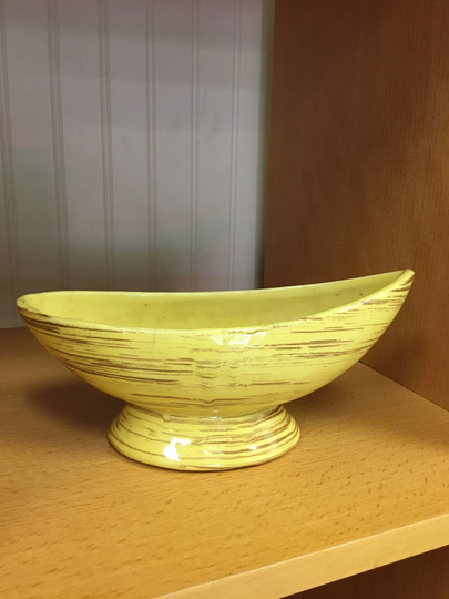 Vintage Yellow Mccoy Harmony Line Planter