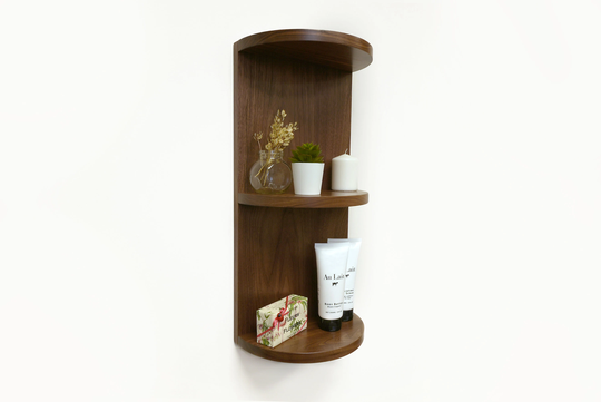 Modern Hardwood Floating Shelf - Handmade Natural Hardwood, Living Room Organizer, Home Decor