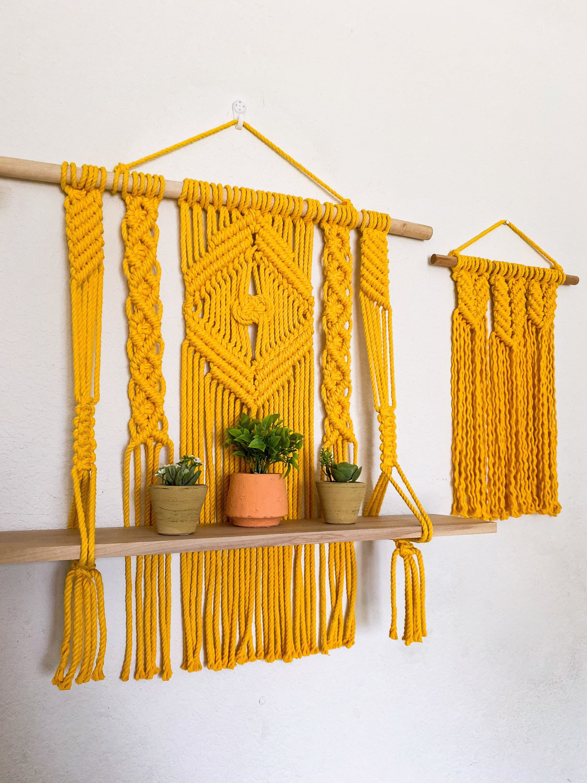 Goldenrod - Handmade Macrame Wall Art | Vintage Style Boho Chic