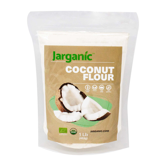 Organic Coconut Flour 1 lb/16Oz - Keto, Paleo, Vegan, Low Carb, Certified Organic, Gmo Free, Unbleached, Unrefined, Raw, Gluten Free