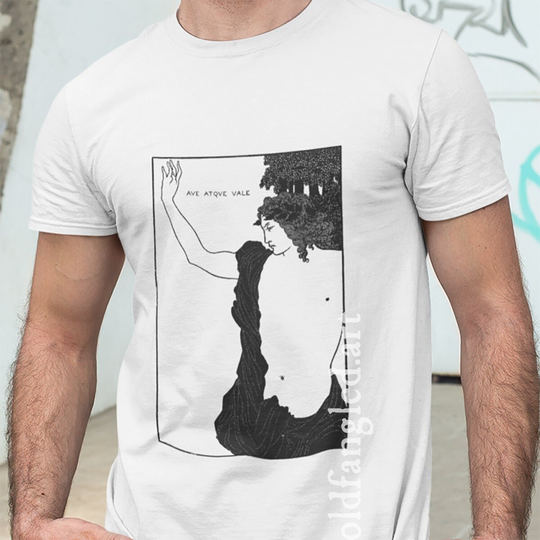 Ave Atque Vale | 1896 - Unisex Organic T-Shirt, Vintage Style Art T-Shirt