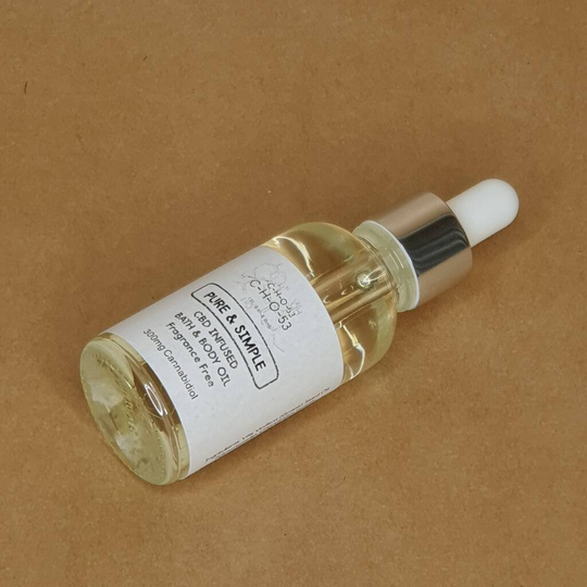 Pure And Simple 300mg Cbd Infused Bath And Body Oil