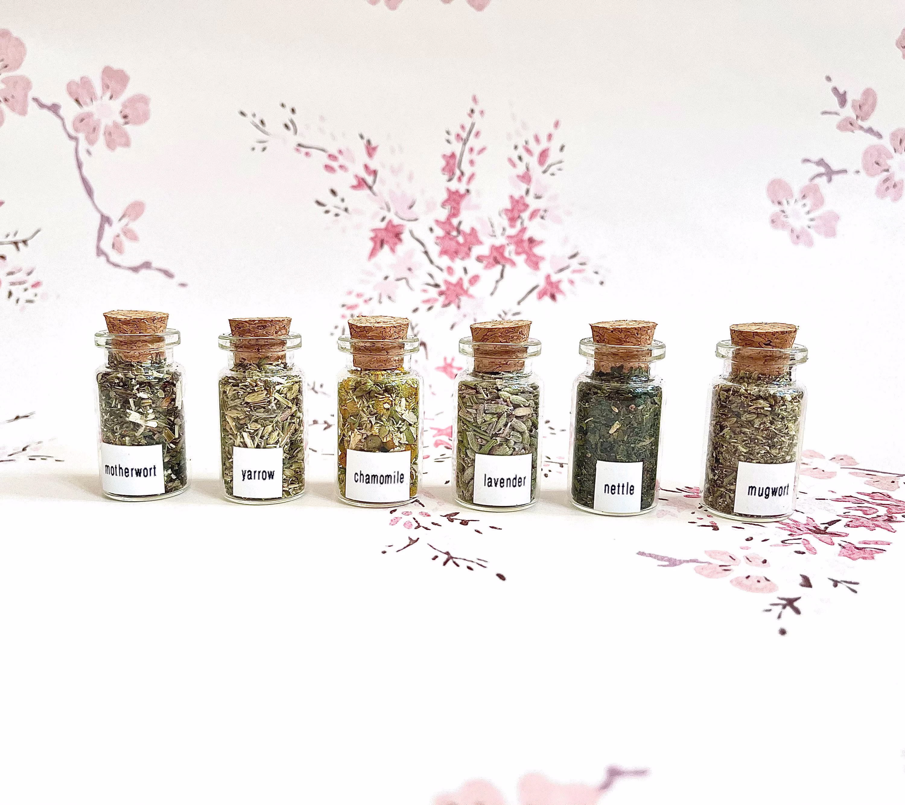 6 Bottles Of Witch's Herbs & Flowers