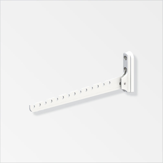 Alfer - Aluminium Clothes Hook 330M White Powder coated ProSolve