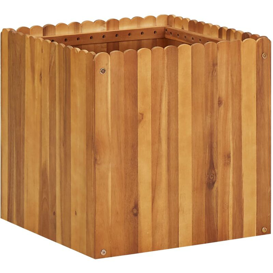 Garden Raised Bed 50x50x50 cm Solid Acacia Wood Vidaxl Brown