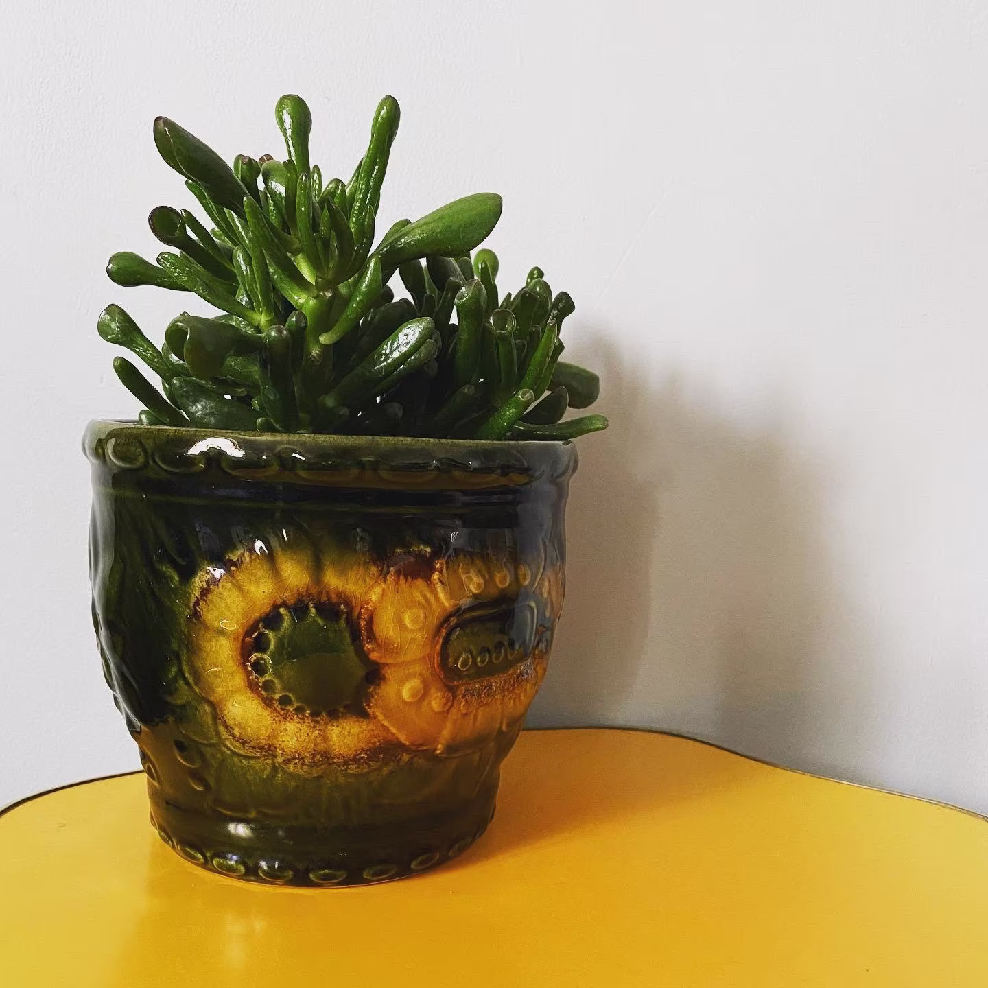 West German Sunflower Plant Pot