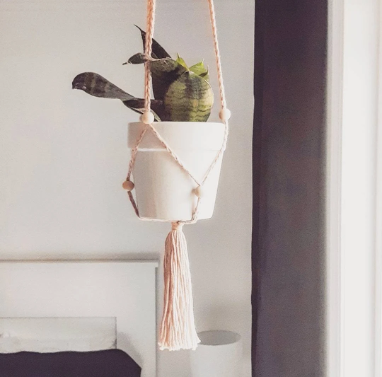 Plant Hanger, Plant Holder, Boho Decor, Planter, Minimilist Plant Holder, Wall Hanging, Great Gift Idea, Boho Hanger, Adjustable Hanger