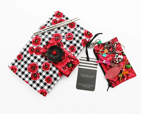 Interchangeable Knitting Needle Case, Organizer, Circular Needles, Numbered Pockets, Project Bag, Holder