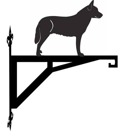Australian Cattle Dog Standing Modern Contemporary Hanging Bracket