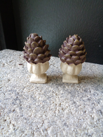 Miniature Garden Set Of 2 Mini Micro Acorn Planters, Height 1.75 Inches