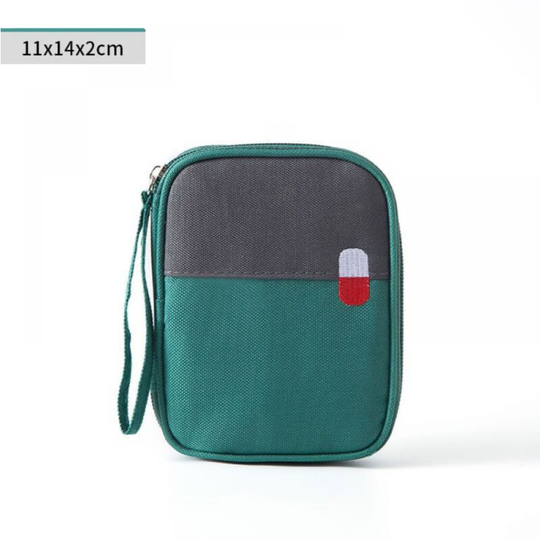 Thsinde - Medicine Kit Waterproof Large Capacity Medical Emergency Bag, First Aid Medicine Kit Empty Medical Box,(Green Trumpet)