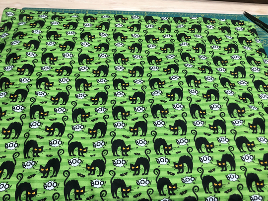 Halloween Cat Mat Organic Catnip Sleep & Play Mat Cotton Fabric, Refillable