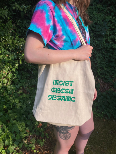 Lawn Boy Tote, Moist Green Organic Tote Bag, Phish Print, Moist Organic, Lawn Boy, Art, Phan Chicks